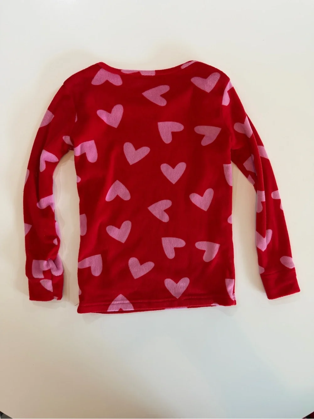 Girls Cat & Jack heart pajamas, two piece, pink and red, 5T NWOT